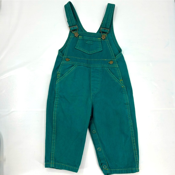 Guess Bottoms Vintage Baby Guess Green Overalls 2 Months Poshmark
